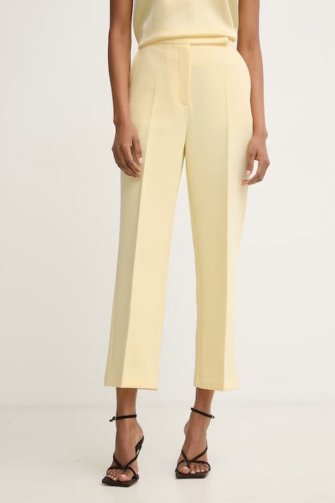 Morgan spodnie damskie żółte high waist PVADO.F