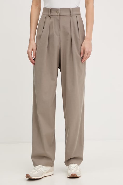 JOYINME spodnie damskie z bawełną Nami zielone high waist Nami