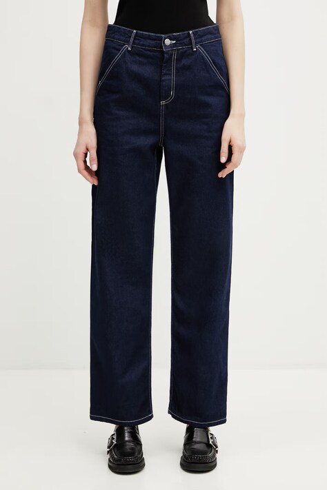 Carhartt WIP W' Simple Pant jeansy straight damskie niebieskie I031924.012Y