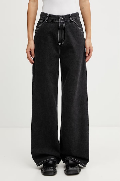 Carhartt WIP W' Jens Pant jeansy relaxed fit damskie czarne I036599.8906