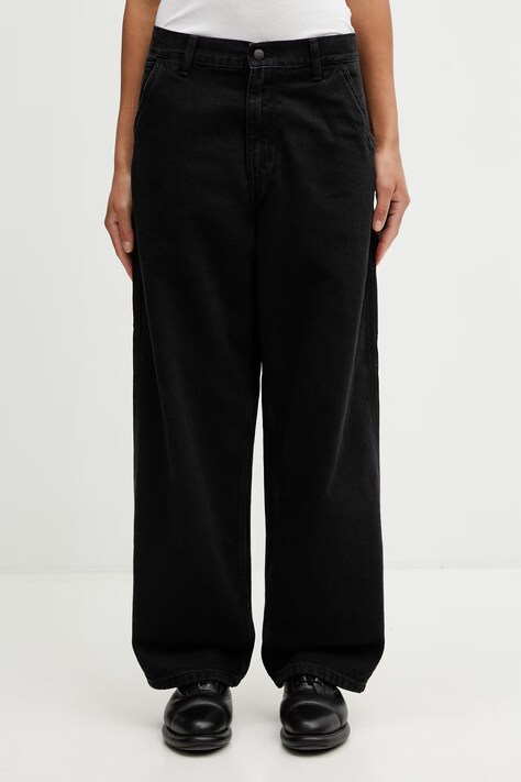 Carhartt WIP W' Brandon Single Knee Pant дънки loose дамски черни I034225.8906