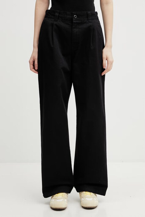 Carhartt WIP W' Marv Pant spodnie bawełniane damskie czarne high waist I036523.8906