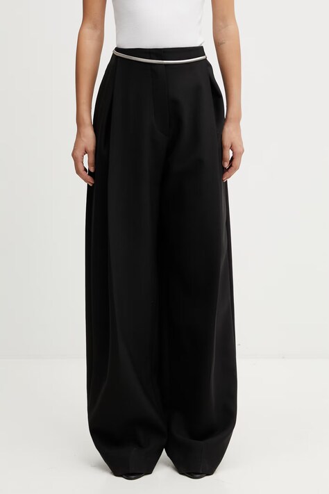 Sportmax Spxfante костюмные брюки с шерстью для женщин чёрные high waist 2612131031600