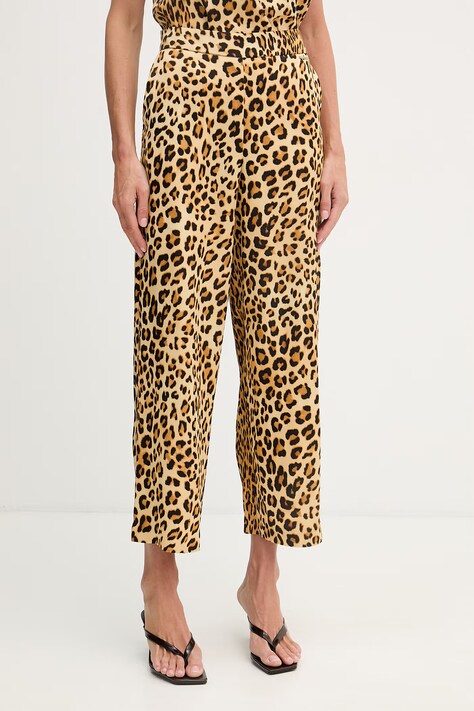 Lola Casademunt spodnie damskie brązowe high waist LS2614007