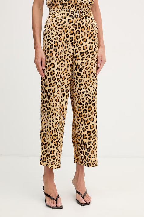 Lola Casademunt spodnie damskie brązowe high waist LS2614007