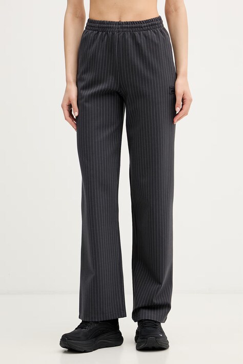 Fila spodnie damskie z wiskozą BELLARIVA szare high waist FAW1277