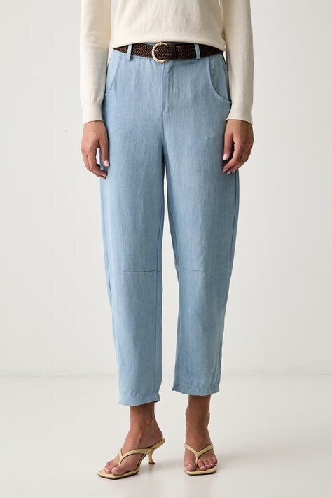Haveone női alsó lyocellből kék magas derék PFW-Q387
