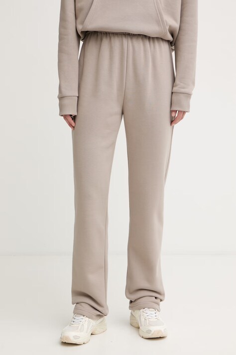 JOYINME spodnie dresowe damskie Bare brązowe high waist