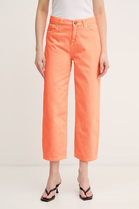 Lola Casademunt jeansy relaxed fit damskie pomarańczowe LS2614019