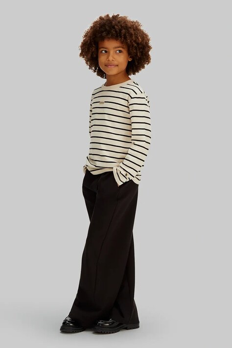 Calvin Klein Jeans spodnie dziecięce kolor czarny z nadrukiem IG0IG03091