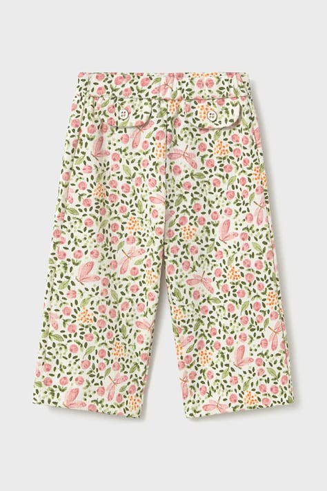 Mayoral spodnie dziecięce kolor biały gładkie 1509