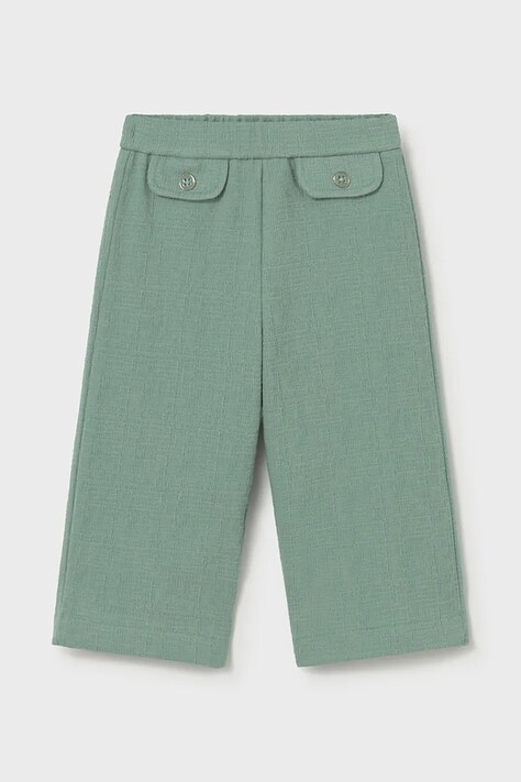 Mayoral spodnie dziecięce kolor zielony gładkie 1509