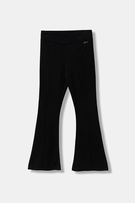 Guess spodnie dziecięce kolor czarny gładkie J6RB02 KCY62