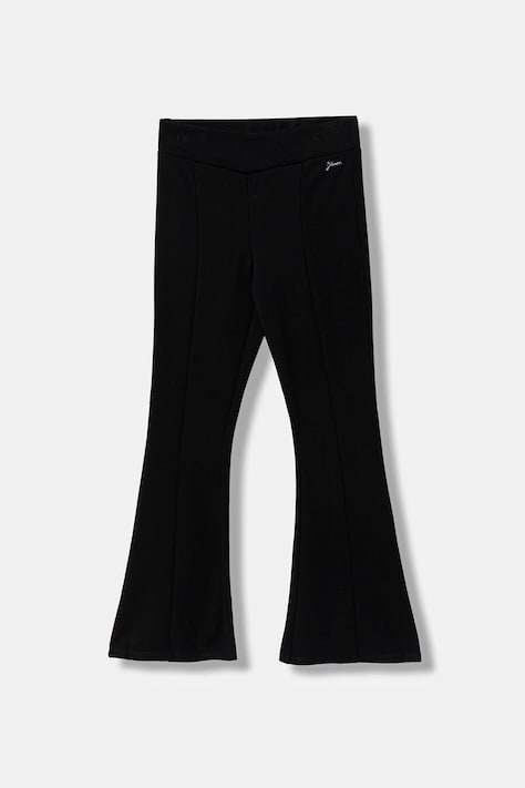 Guess spodnie dziecięce kolor czarny gładkie J6RB02 KCY62