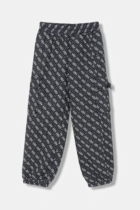 Guess spodnie dziecięce kolor czarny J6RB03 WH2K0