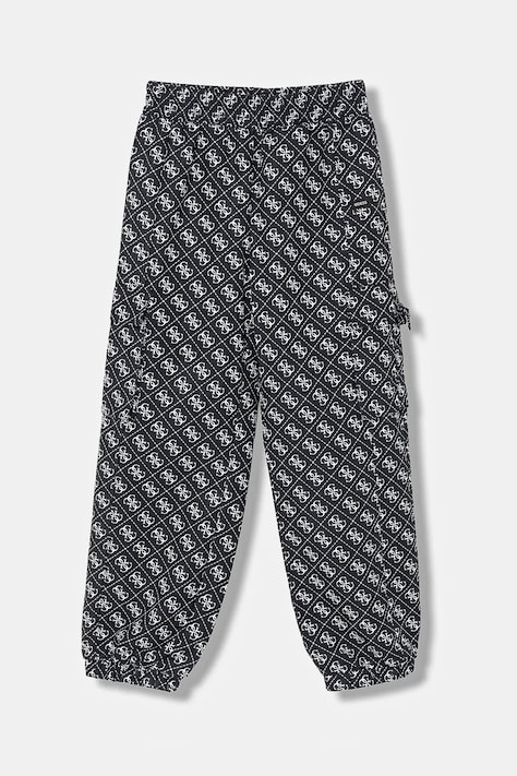 Guess spodnie dziecięce kolor czarny J6RB03 WH2K0