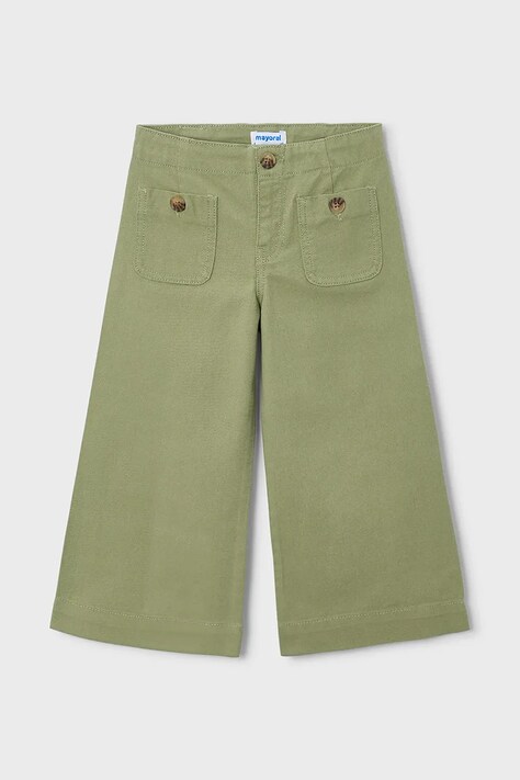 Mayoral spodnie bawełniane dziecięce kolor zielony wzorzyste 3587