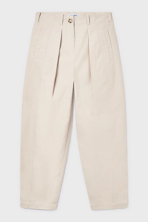Mayoral spodnie dziecięce kolor beżowy gładkie 6546