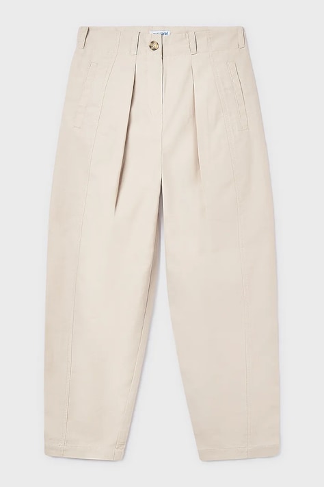 Mayoral spodnie dziecięce kolor beżowy gładkie 6546