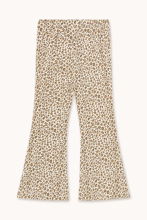Дитячі штани Tinycottons ANIMAL PRINT RIB PANT — SS26-SPG016, бежевий — фото 2