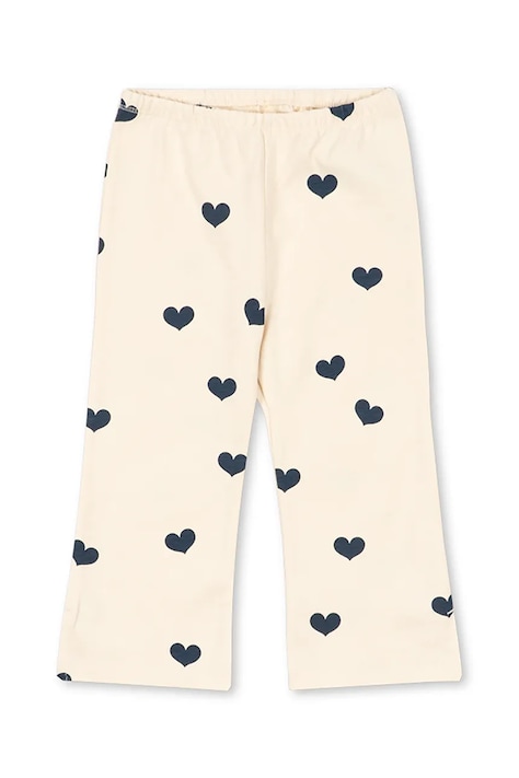 Otroške bombažne hlače Konges Sløjd DREY SLIT PANTS GOTS roza barva, KS104771