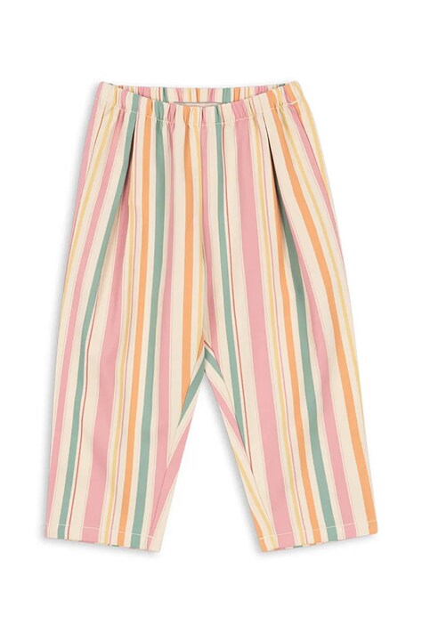 Konges Sløjd spodnie bawełniane dziecięce FRANKIE PANTS GOTS kolor multicolor gładkie KS104825