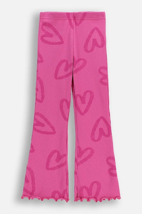 Detské nohavice Coccodrillo ružová farba, vzorované, REBEL SKATER GIRL KIDS