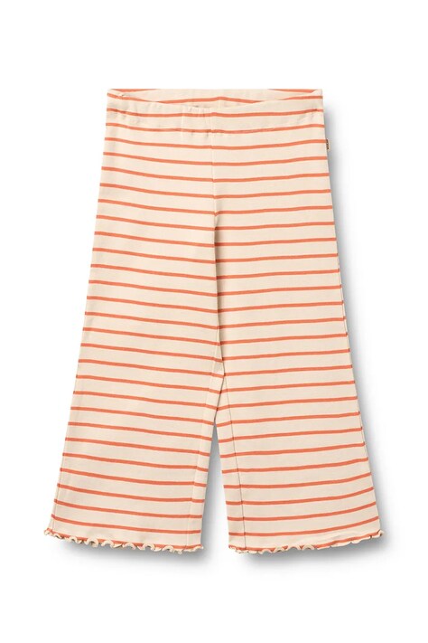 Wheat spodnie dziecięce bawełniane pomarańczowe regular waist 0865-106-GOTS
