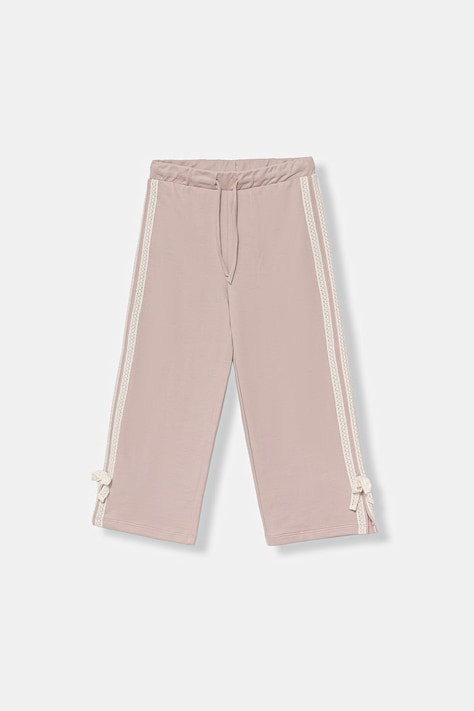 United Colors of Benetton Παντελόνι επίσημο παιδικό βαμβακερό ροζ κανονική 3F9VGF05C