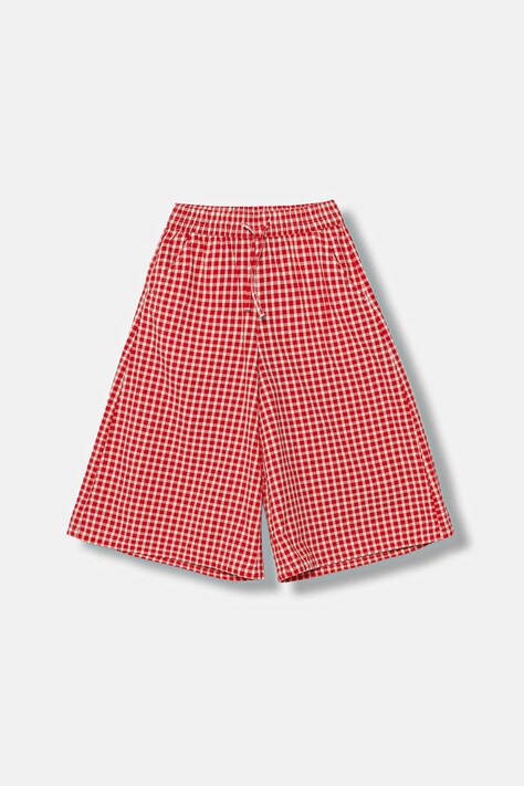 United Colors of Benetton kalhoty se širokými nohavicemi dětské bavlněné červené 4TEECF05O