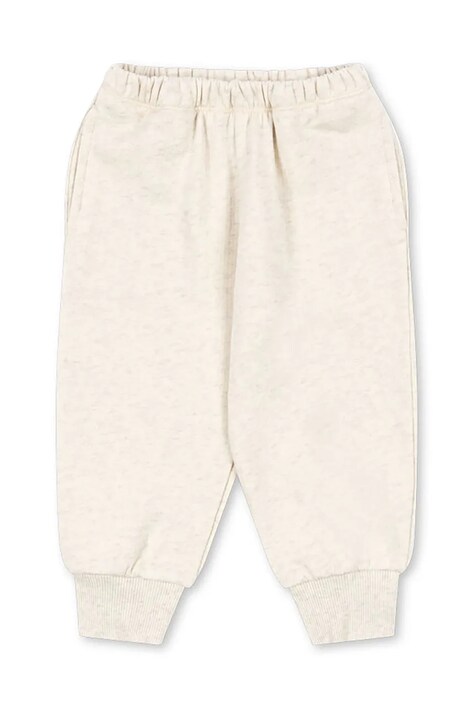 Konges Sløjd spodnie dresowe bawełniane dziecięce LOUPY LOU SWEAT PANTS OCS kolor szary melanżowe KS104349