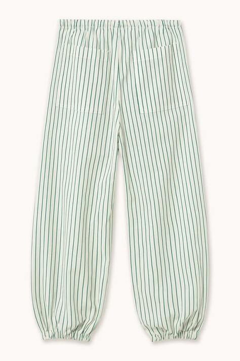 Дитячі штани з додаванням льону Tinycottons EMERALD STRIPES PANT — фото 3
