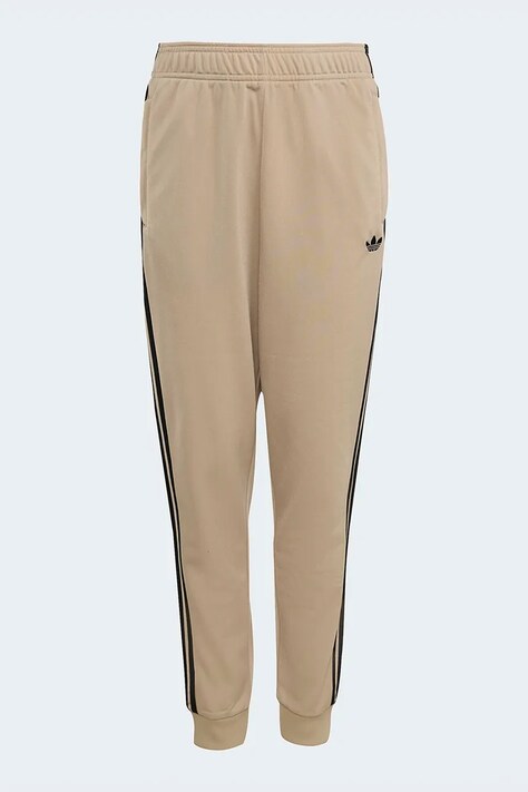 adidas Originals spodnie dresowe dziecięce kolor beżowy z aplikacją KE2864