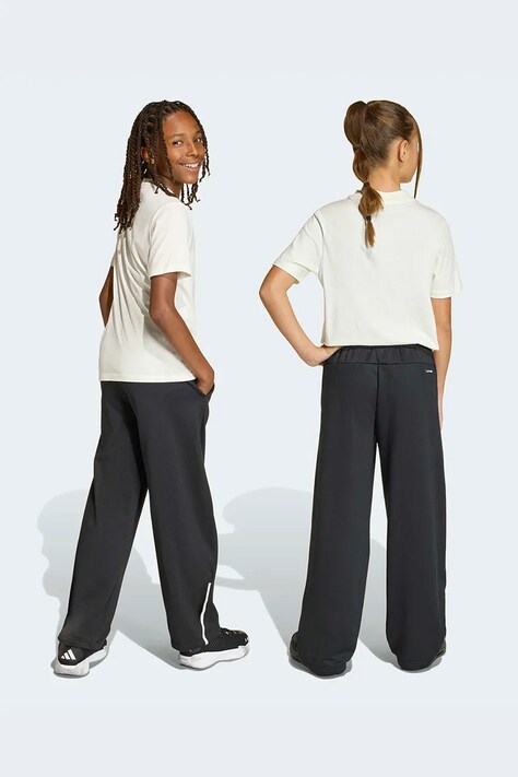 adidas spodnie dresowe dziecięce kolor czarny z nadrukiem KB2861