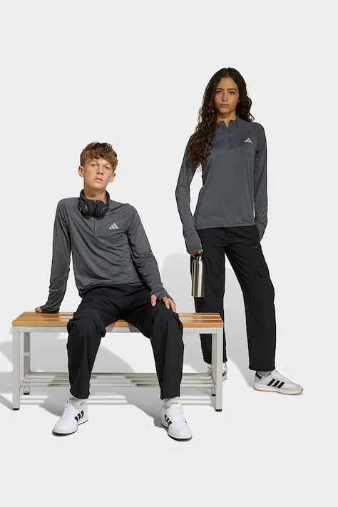 Детские спортивные штаны adidas цвет чёрный с принтом KA0400