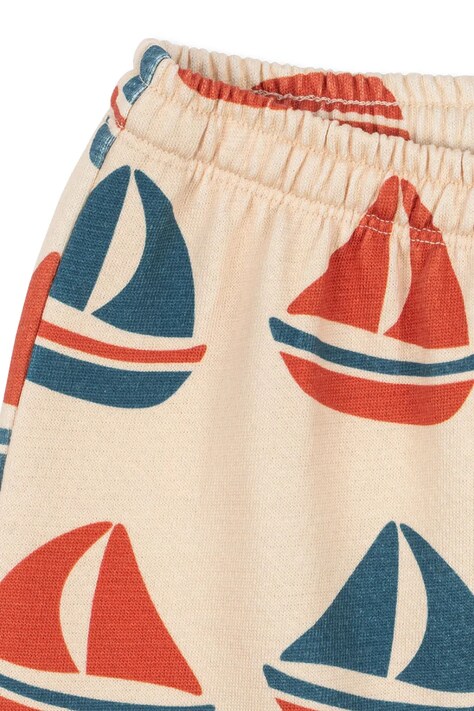 Дитячі бавовняні штани Konges Sløjd LOUPY LOU SWEAT PANTS OCS — SS26-SPK01H, бежевий — фото 3
