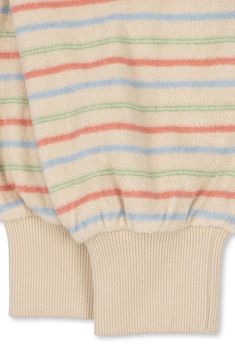 Дитячі бавовняні штани Konges Sløjd ITTY RIB SWEAT PANTS GOTS — SS26-SPK01I, бежевий — фото 4
