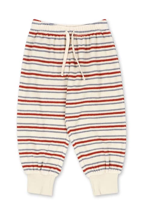 Konges Sløjd spodnie dresowe bawełniane dziecięce ITTY RIB SWEAT PANTS GOTS kolor multicolor wzorzyste KS104852