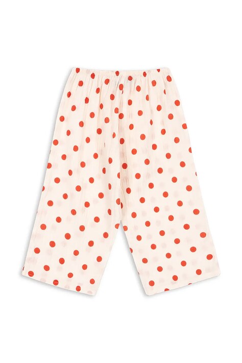 Дитячі бавовняні штани Konges Sløjd VIVO PANTS GOTS — SS26-SPK01N, бежевий — фото 3