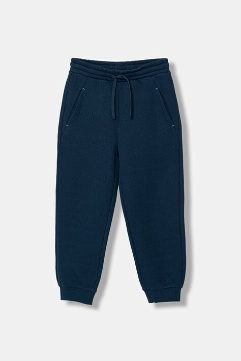 United Colors of Benetton teplákové nohavice detské bavlnené tmavomodré regular waist 30DSCF06W