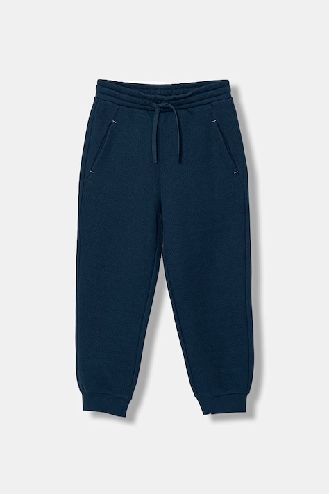 United Colors of Benetton teplákové nohavice detské bavlnené tmavomodré regular waist 30DSCF06W