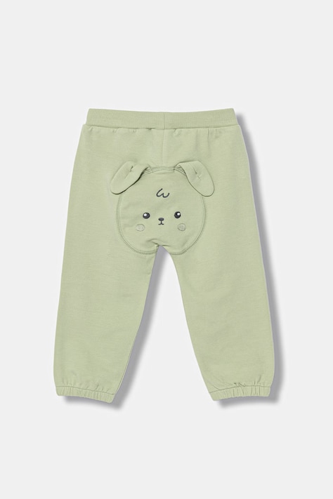 United Colors of Benetton Παντελόνι επίσημο παιδικό από βαμβάκι με ελαστάν πράσινο κανονικό 35FNAF029
