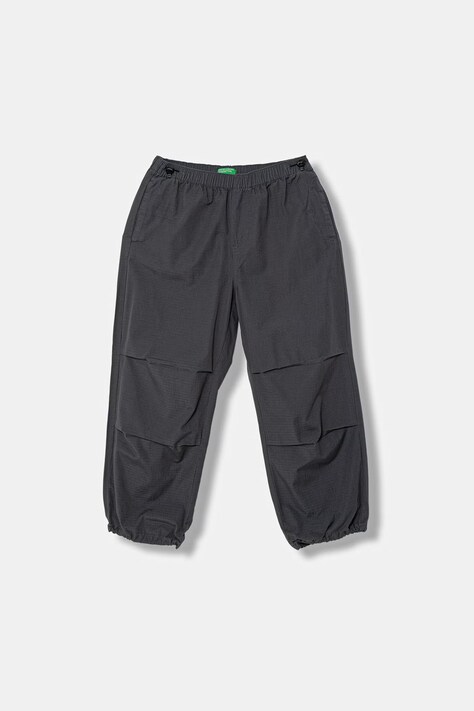 United Colors of Benetton nohavice detské bavlnené sivé high waist 456SCF05N