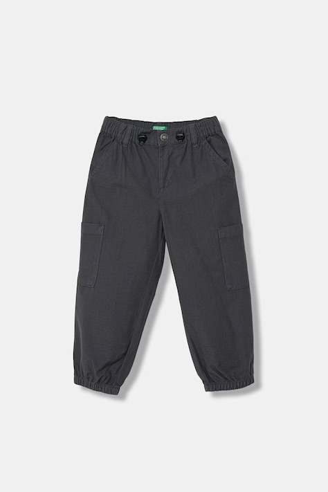 United Colors of Benetton spodnie joggery dziecięce bawełniane szare 456SGF01R