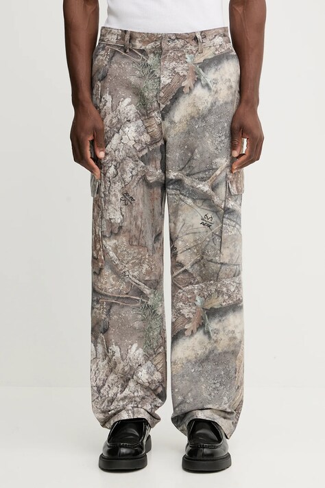 Pamučna jakna Represent Real Tree Camo boja: bež, za prijelazno razdoblje, MLM100720.55