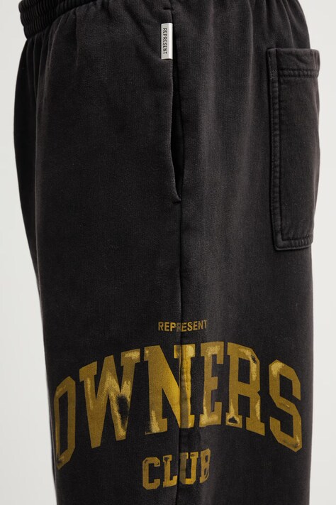 Represent cotton joggers Owners gray color with a print OCM100050.02