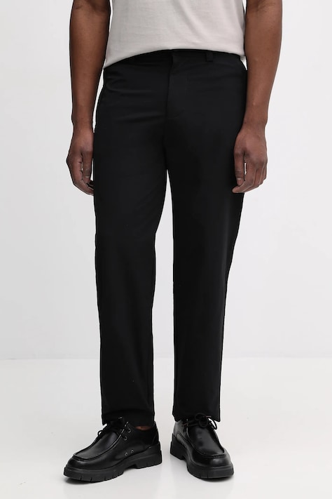 Брюки BOSS Orange Chino_ST_DS цвет чёрный прямые 50555049