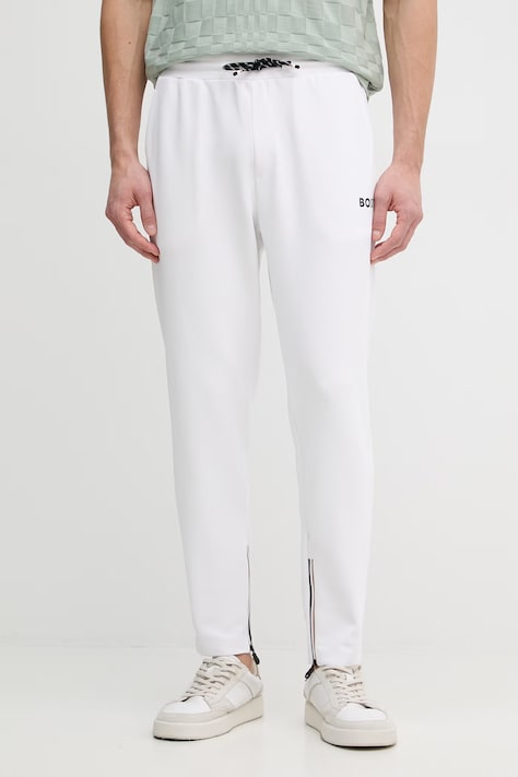 BOSS Green spodnie dresowe męskie JT_TOC Spin Long białe 50554379