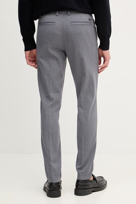 BOSS spodnie H-Kaiton1 męskie kolor szary w fasonie chinos 50553813