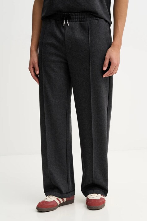 HUGO spodnie Dineto męskie kolor szary proste 50553432